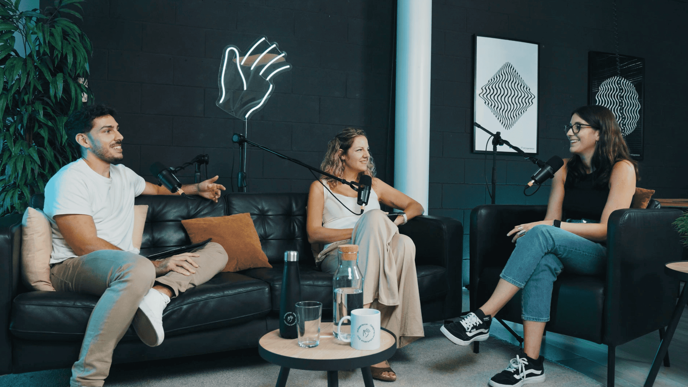 Marta Conde collaborating with a team