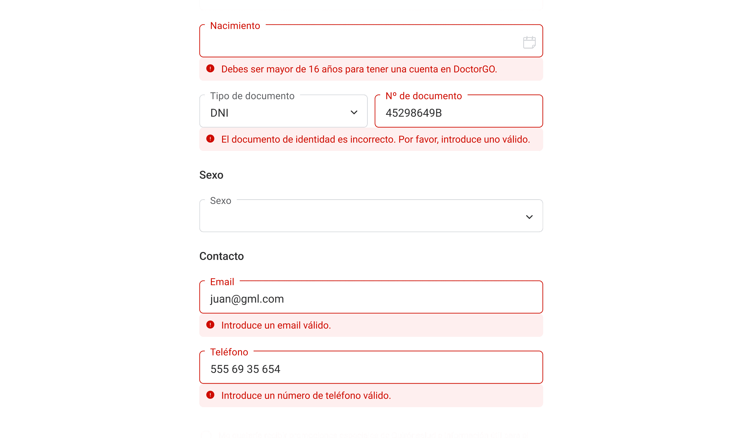DoctorGo UX writing