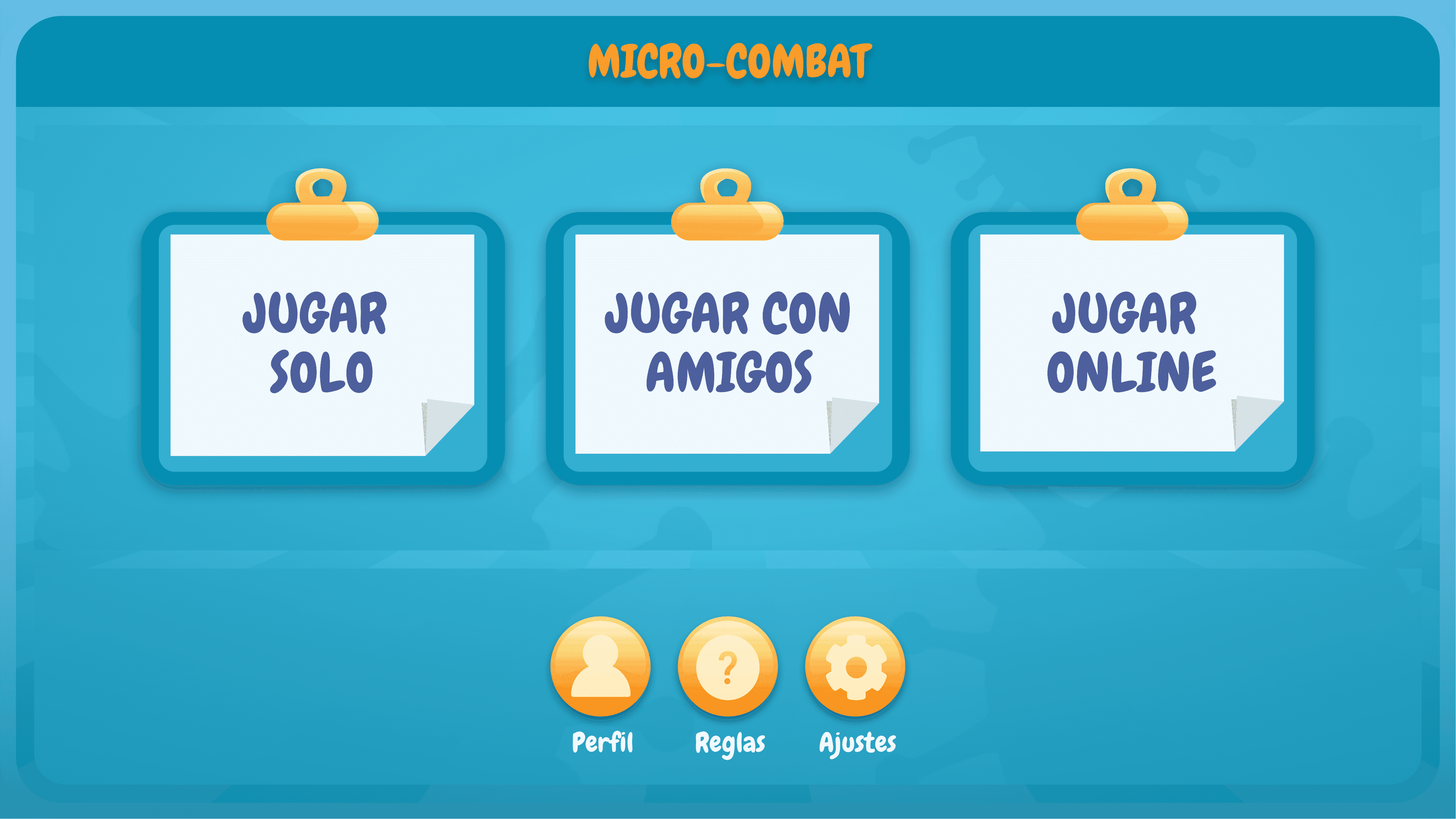 Microcombat cards in the app