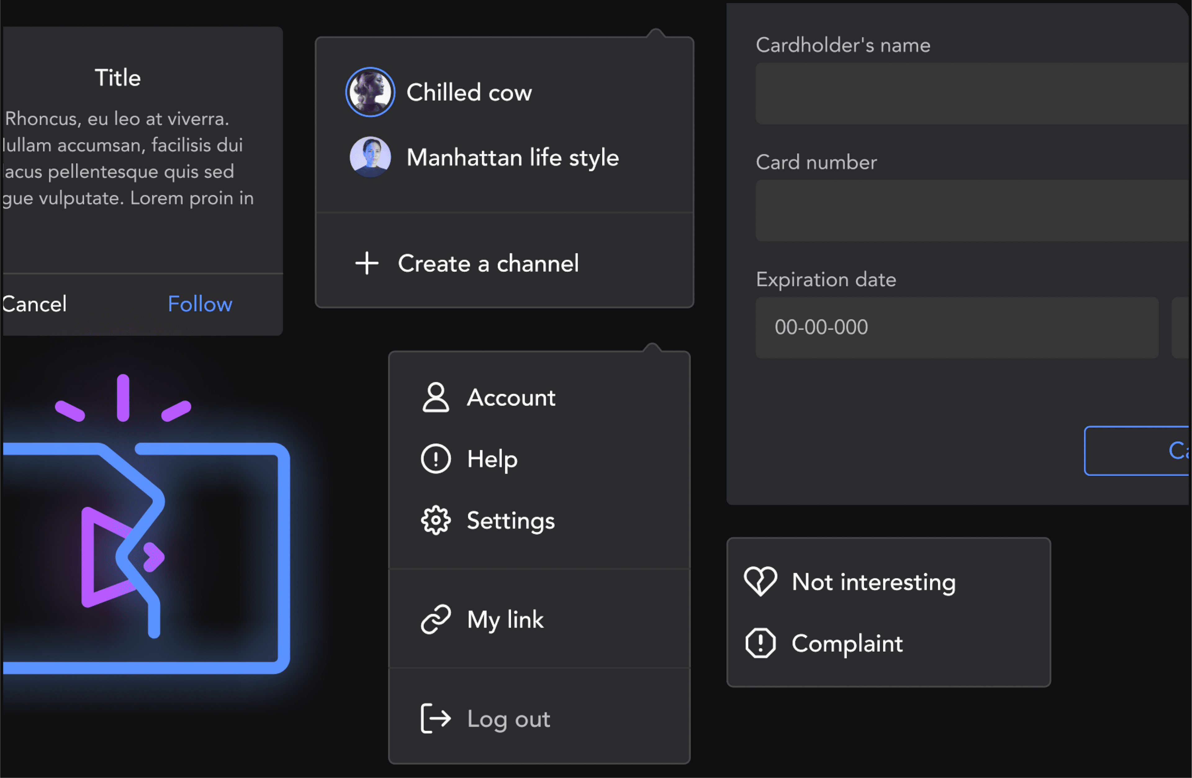 Trailer information architecture and style